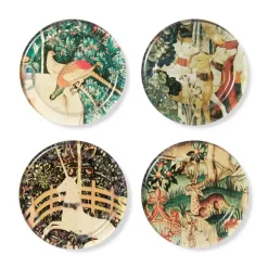Medieval Creatures Glass Coasters