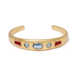 Medieval Stone Cuff Bracelet