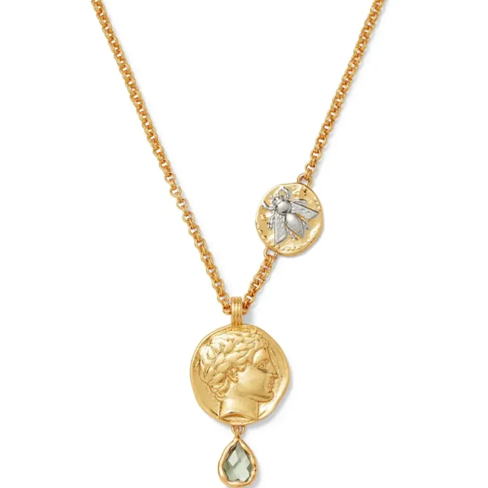 Mediterranean Coin Pendant Necklace
