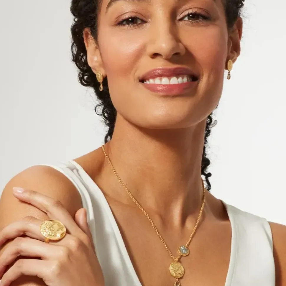 Mediterranean Coin Pendant Necklace