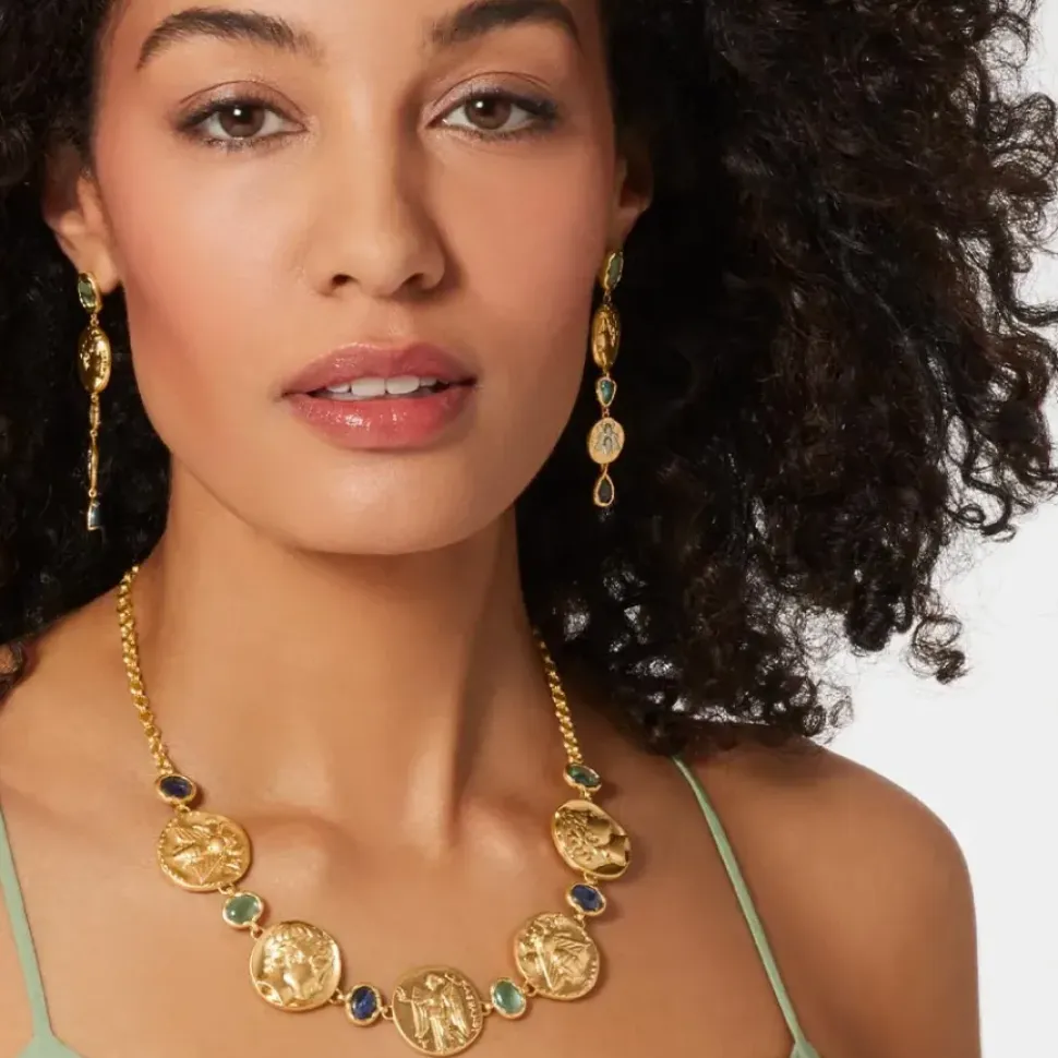 Mediterranean Coin Statement Earrings
