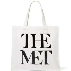 Met Logo Canvas Tote