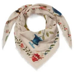 Mexican Sampler Square Cashmere-Blend Scarf