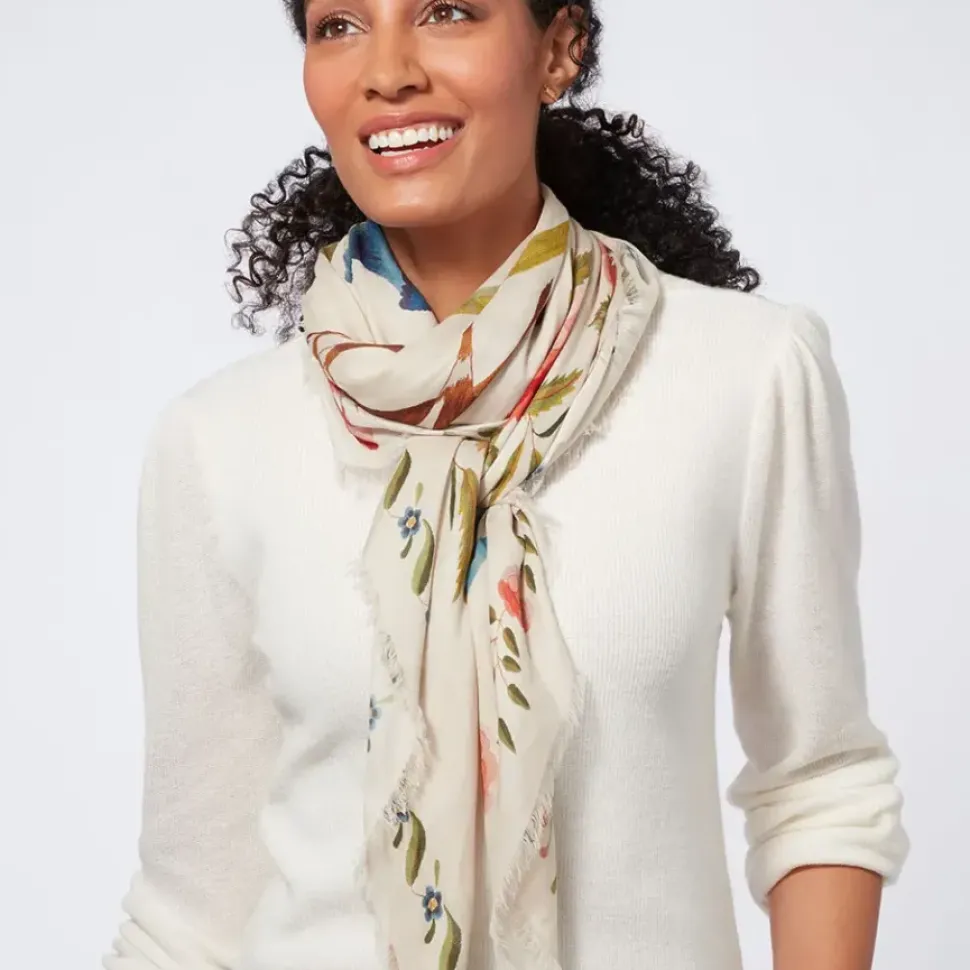 Mexican Sampler Square Cashmere-Blend Scarf