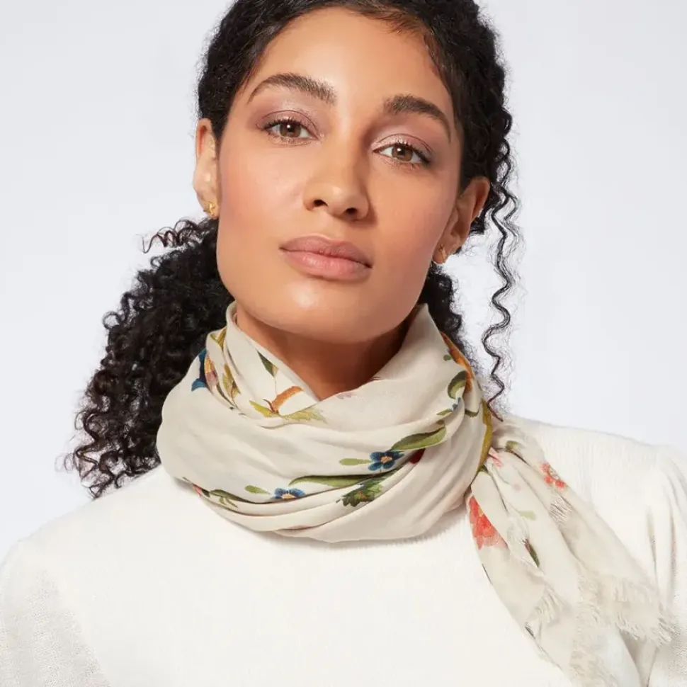 Mexican Sampler Square Cashmere-Blend Scarf