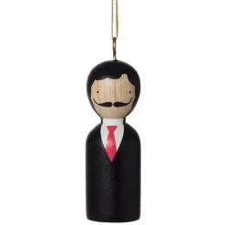 Modern Artist Wood Ornament Set