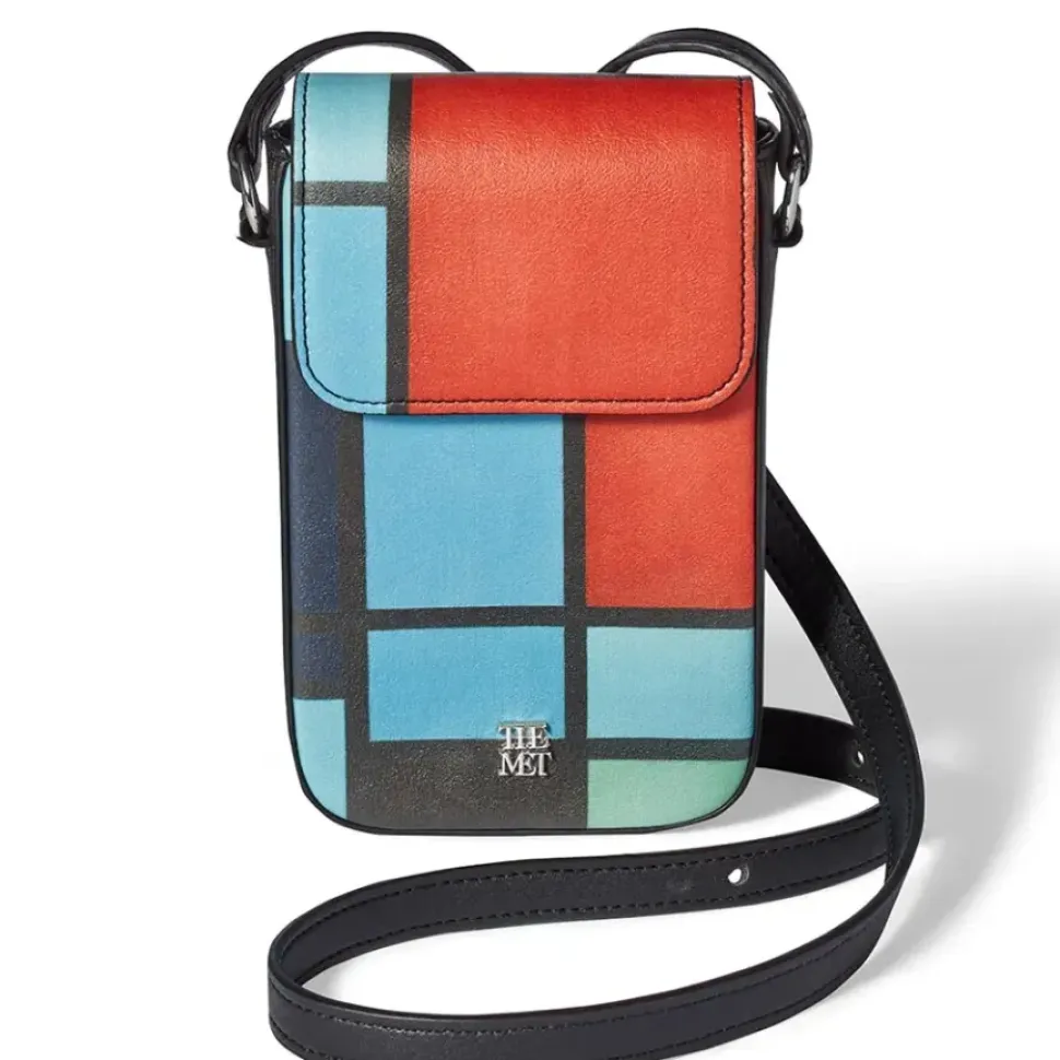 Mondrian Composition Crossbody Phone Purse