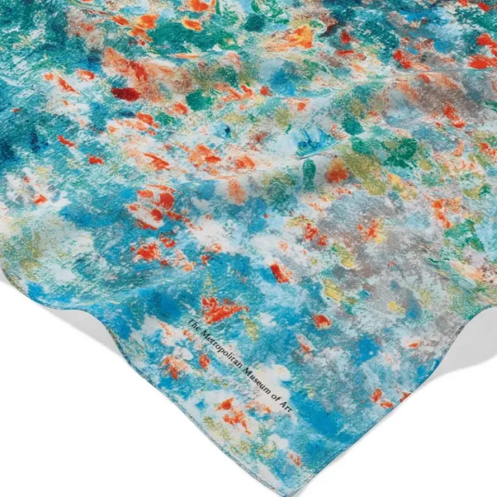 Monet Garden At Argenteuil Oblong Silk Scarf