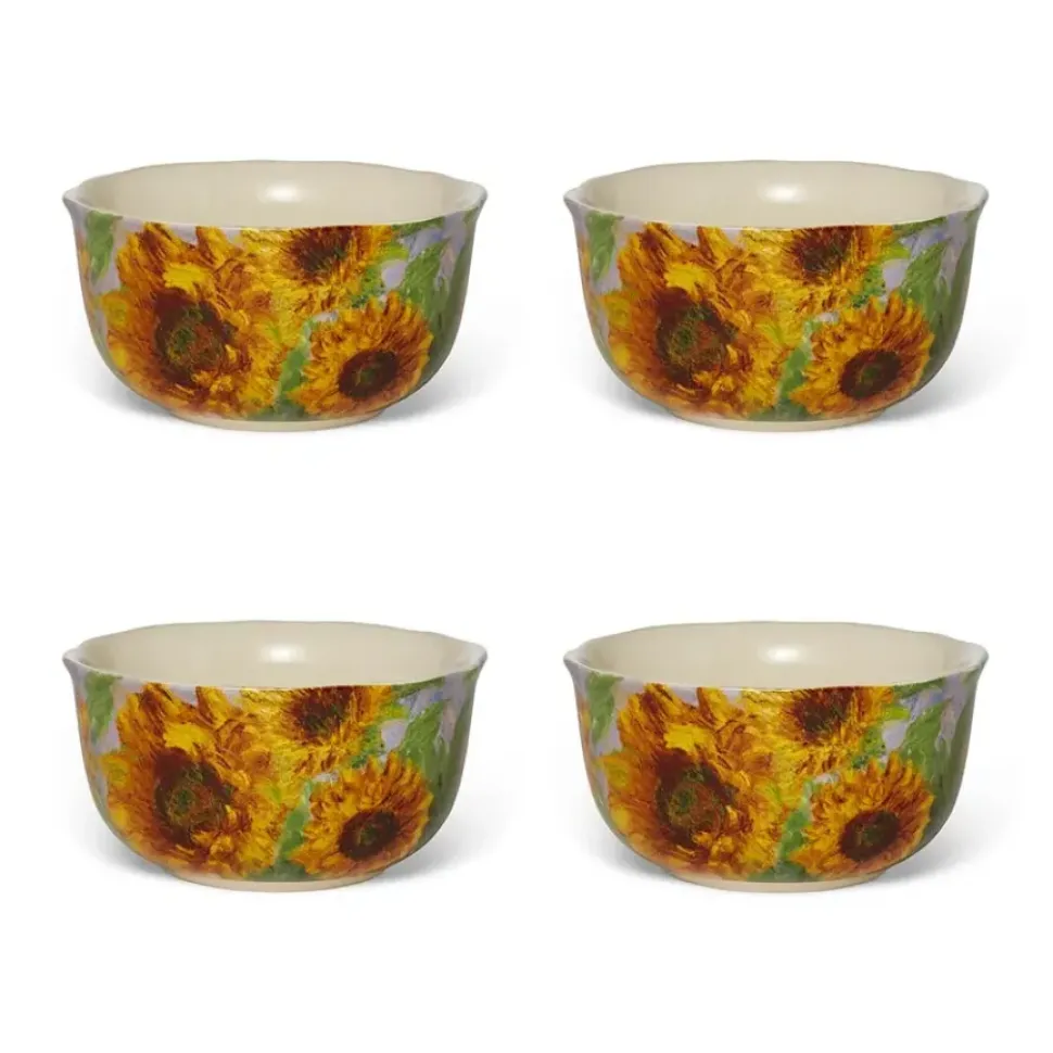 Monet Sunflowers Bowl Set