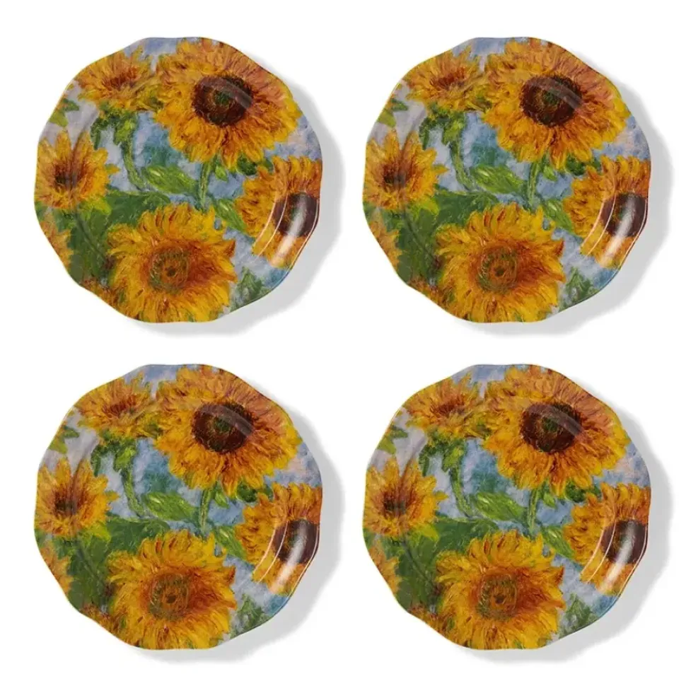 Monet Sunflowers Side Plate Set
