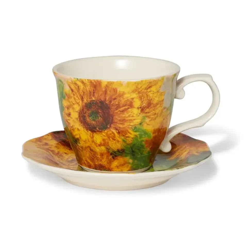 Monet Sunflowers Teacup And Saucer