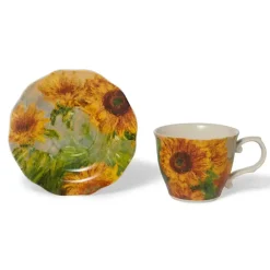 Monet Sunflowers Teacup And Saucer