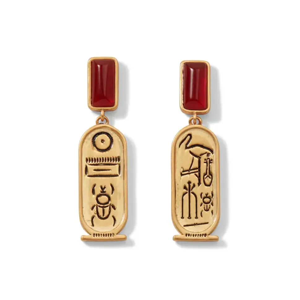 New Kingdom Gems Double-Drop Earrings