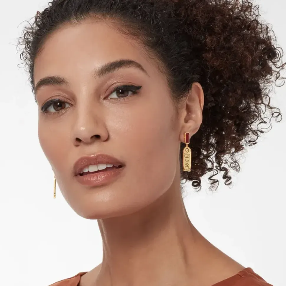 New Kingdom Gems Double-Drop Earrings