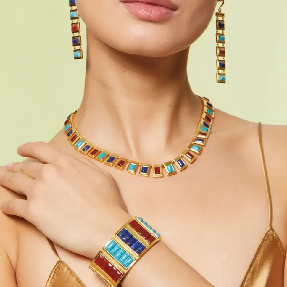 New Kingdom Gems Hinged Cuff