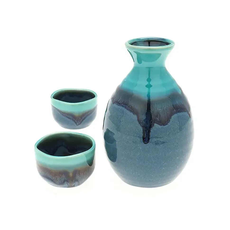 Ocean Blue Sake Set