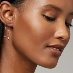 Paintbrush And Palette Drop Earrings