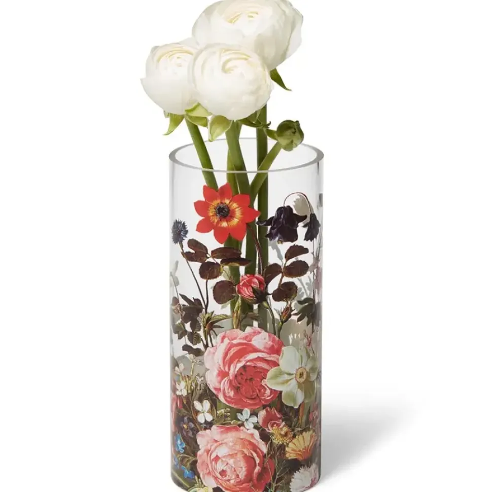 Peeters Bouquet Of Flowers Glass Vase