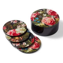 Peeters Bouquet Of Flowers Lacquer Coasters