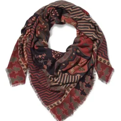 Persian Garden Oversize Square Wool Scarf