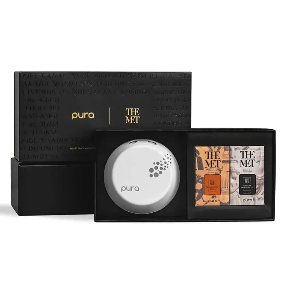 Pura Terracotta Rose And Perfume Immortelle Fragrance Set With Diffuser