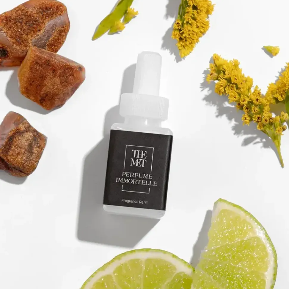 Pura Terracotta Rose And Perfume Immortelle Fragrance Set With Diffuser