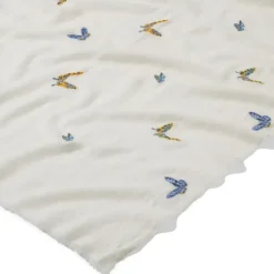 Qing Embroidered Butterflies Oblong Scarf