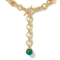 Roman Malachite Statement Necklace