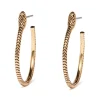 Serpentine Hoop Earrings