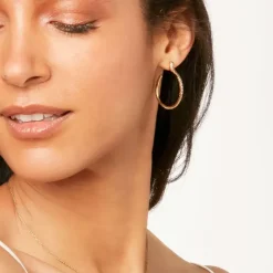 Serpentine Hoop Earrings
