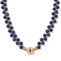 Spanish Baldric Lapis Braided Necklace