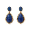 Spanish Baldric Lapis Statement Drop Earrings