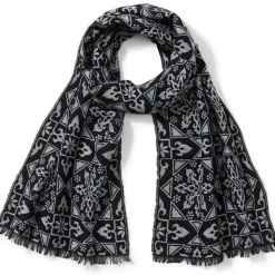 Spanish Snowflake Jacquard Scarf