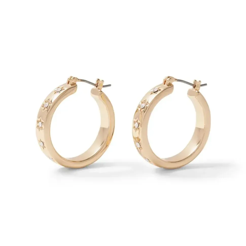 Star Hoop Earrings