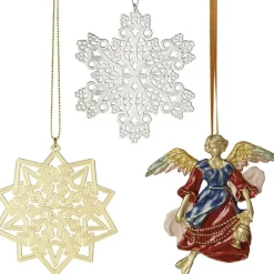 2023 Star, Snowflake, And Angel Tree Ornament Set