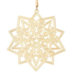 2023 Sterling Silver Star And Snowflake Ornament Set
