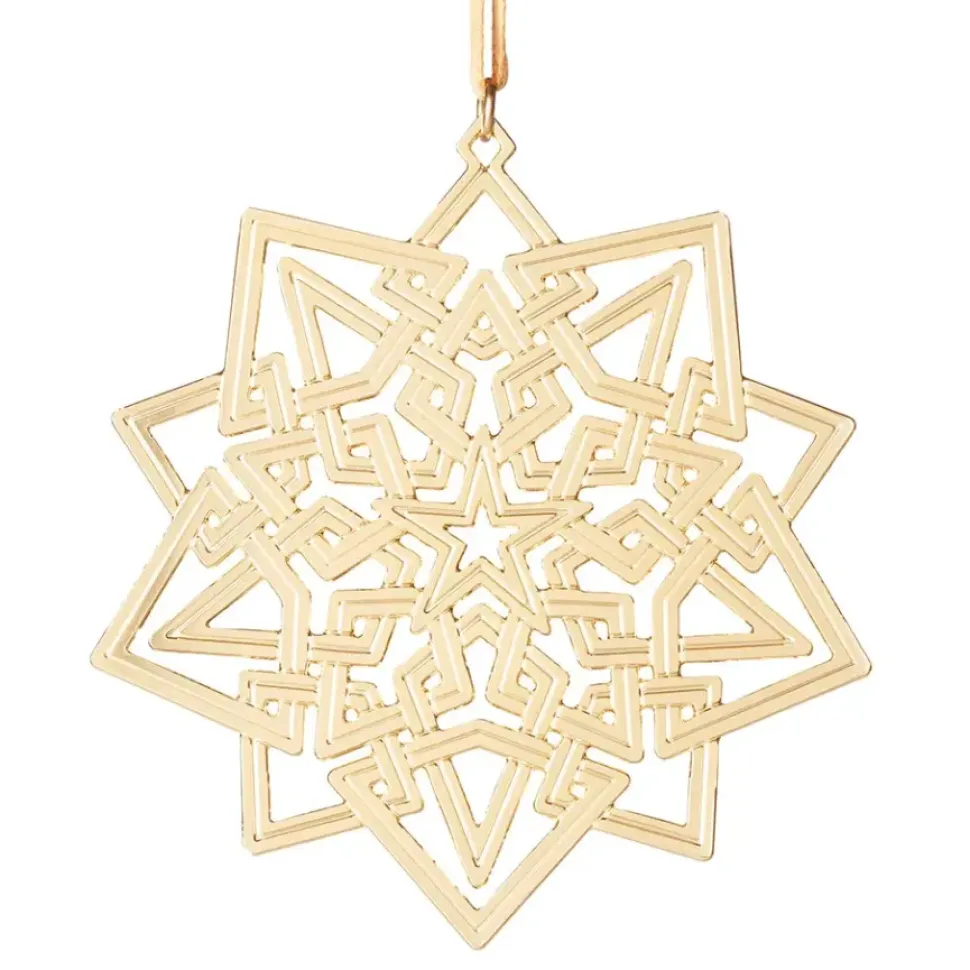2023 Sterling Silver Star And Snowflake Ornament Set
