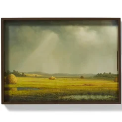 Sublime Landscapes Heade Newburyport Meadows Large Lacquer Tray
