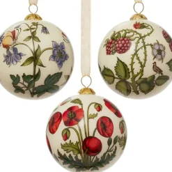 The Met Cloisters Garden Hand-Painted Glass Ornament Set