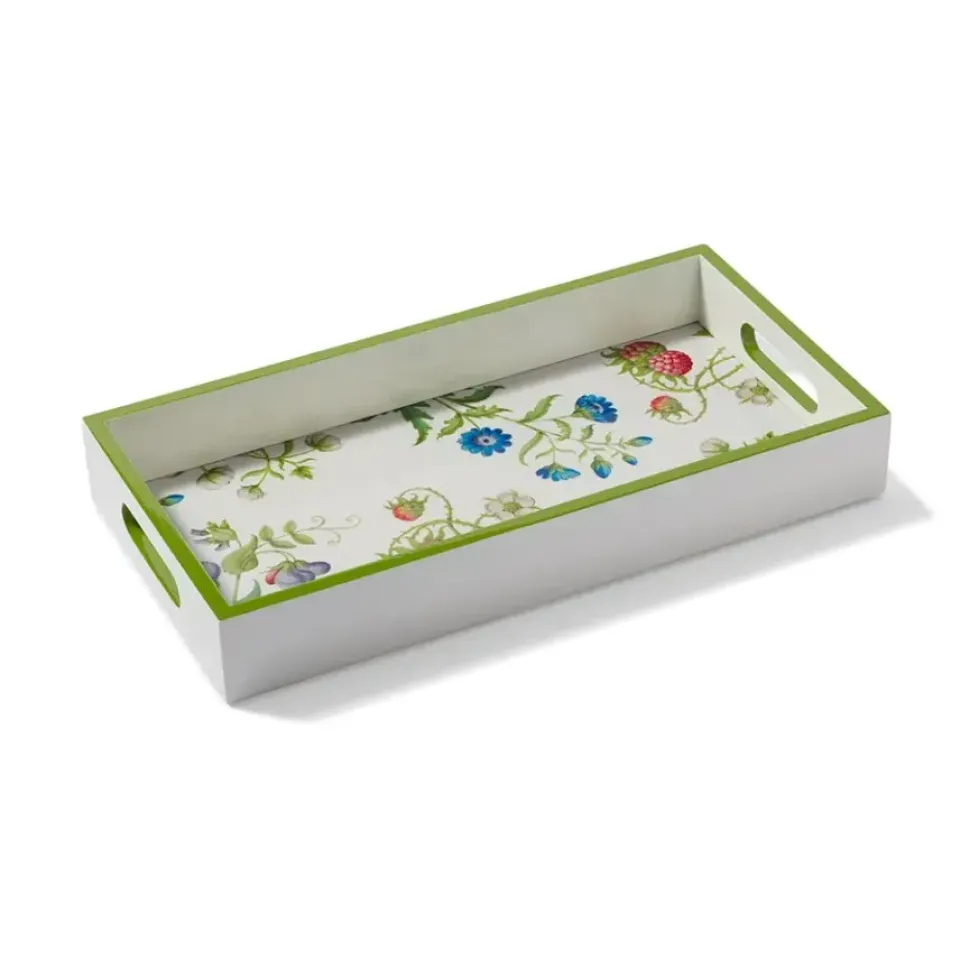 The Met Cloisters Garden Rectangular Lacquer Tray
