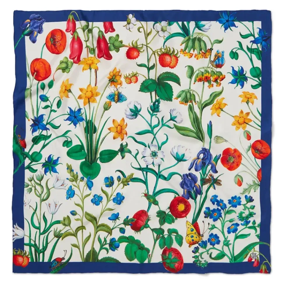The Met Cloisters Garden Square Silk Scarf