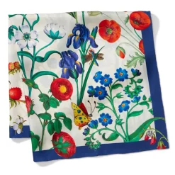 The Met Cloisters Garden Square Silk Scarf