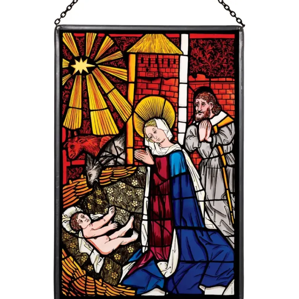 The Nativity Glass Panel