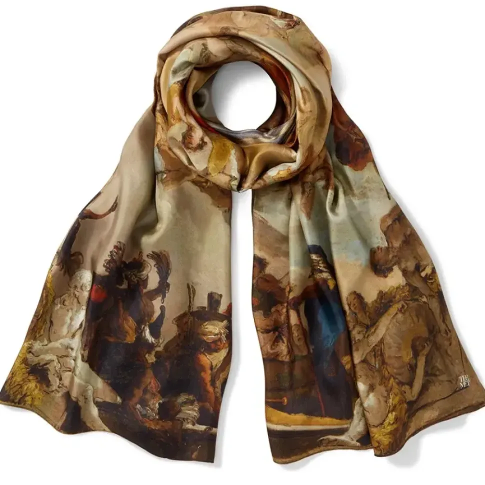 Tiepolo Allegory Of The Planets And Continents Oversize Unisex Oblong Silk Scarf