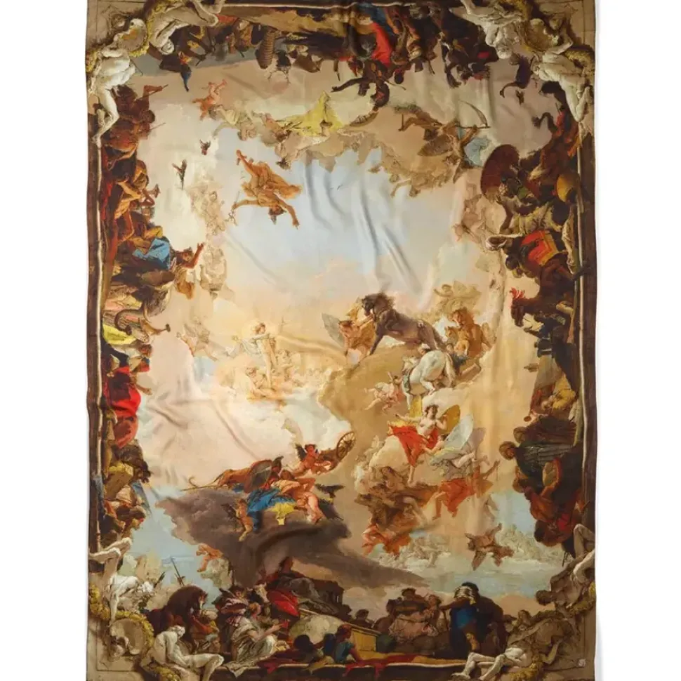 Tiepolo Allegory Of The Planets And Continents Oversize Unisex Oblong Silk Scarf