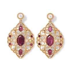 Turkish Amethyst Statement Earrings