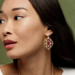 Turkish Amethyst Statement Earrings
