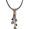 Turkmen Leather Statement Necklace
