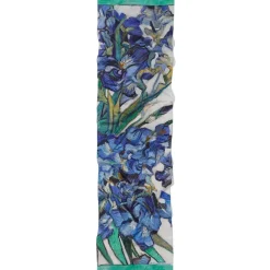 Van Gogh Irises Oblong Silk Scarf
