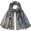 Van Gogh Irises Wool-Blend Shawl